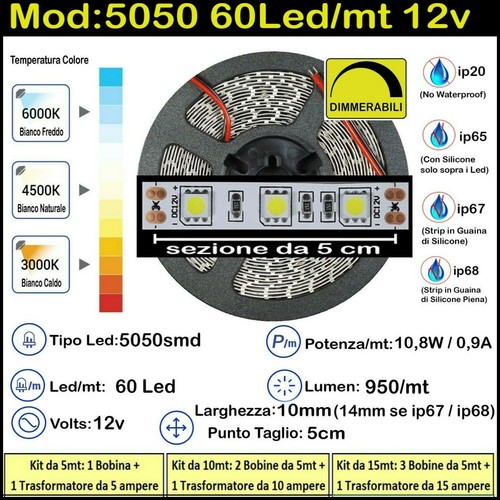 Striscia led watt - striscia, 12