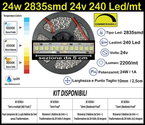 Striscia led watt - led, 24