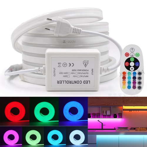 Luce neon striscia led rgb - al,
