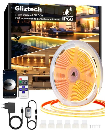 Gliztech 15m striscia led cob - gliztech,