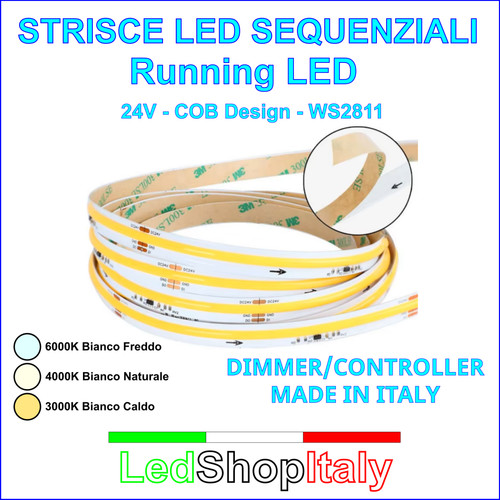 Led sequenziali strisce - strisce,